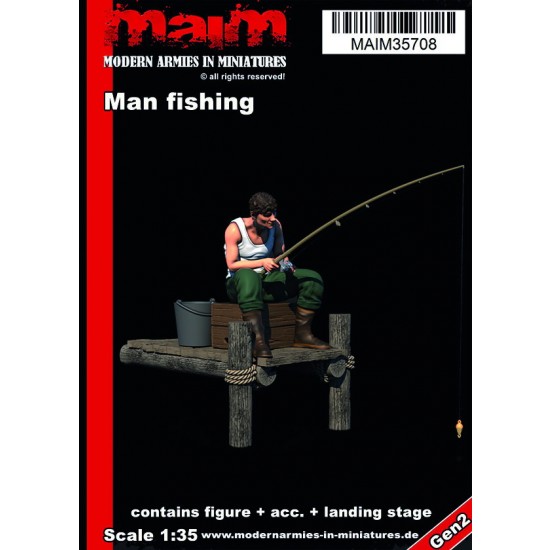 1/35 Man Fishing w/Small Landing Stage