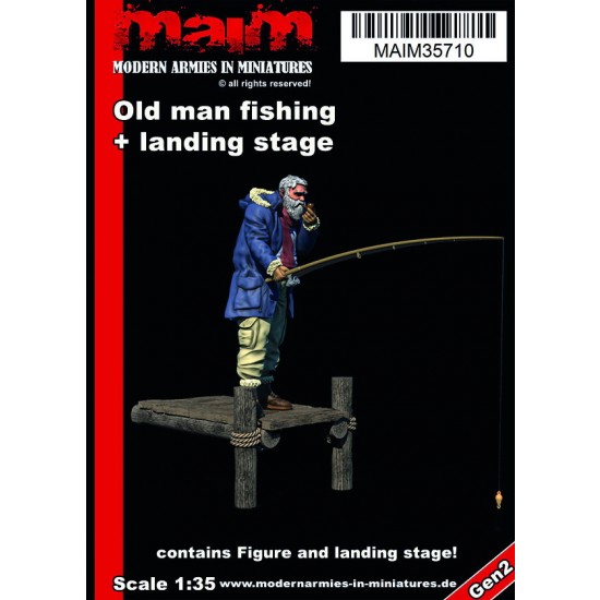 1/35 Old Man Fishing w/Landing Stage