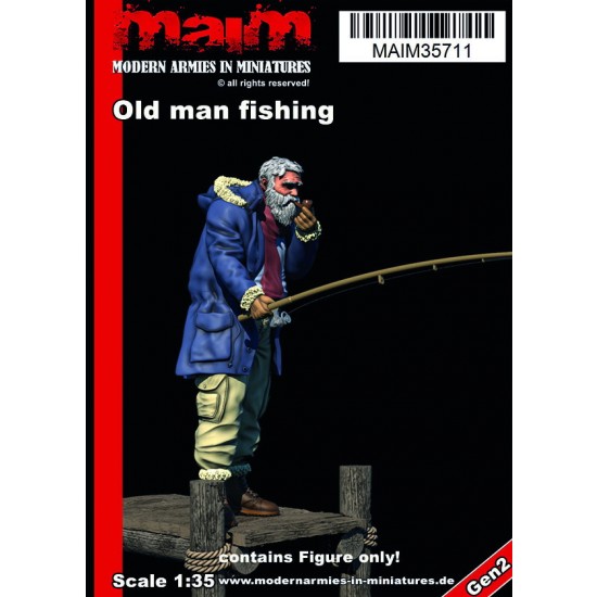 1/35 Old Man Fishing (#MAIM35711) - BNA Model World