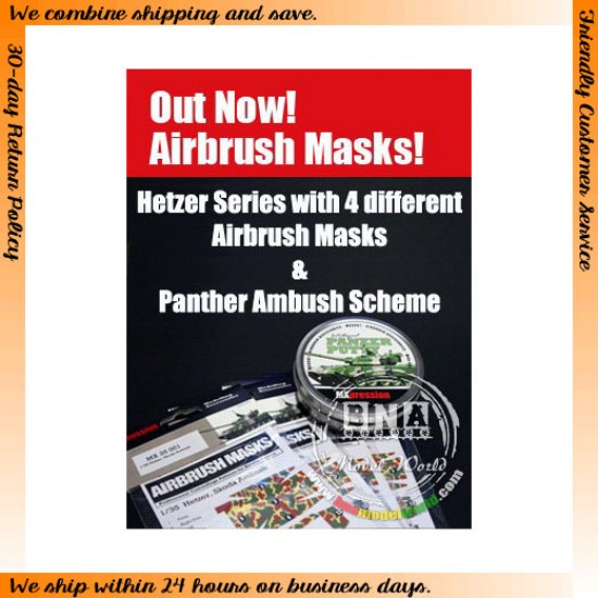 1/35 Hetzer BMM Ambush, Airbrush Mask