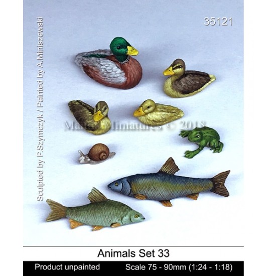 1/24 - 1/18 (75-90mm scale) Animals Set #33