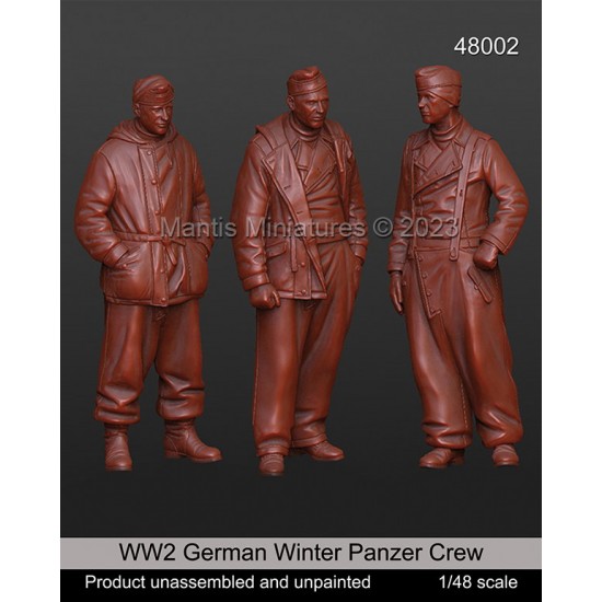 1/48 WWII German Winter Panzer Crew (3 figures)