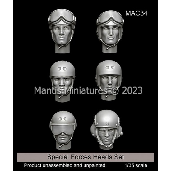 1/35 Special Forces Heads Set