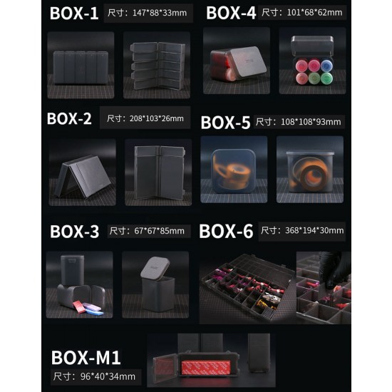 Matte Plastic Organizer Storage Box (67x67x85mm)