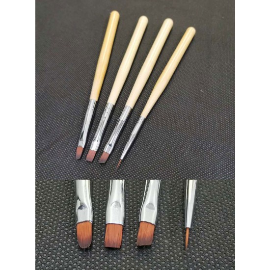 Paint Brush Set for Acrylic Paints (4pcs)