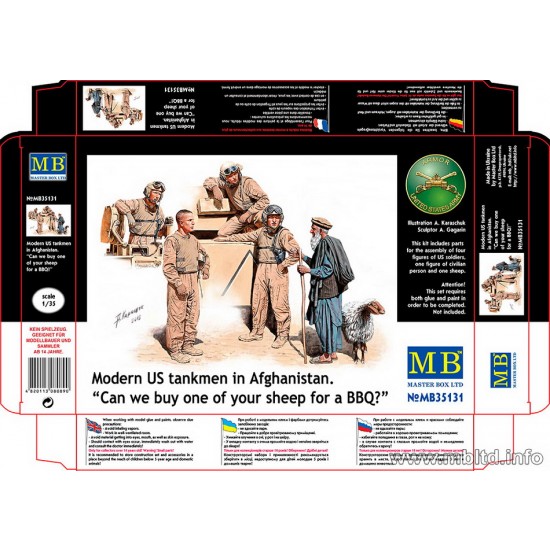 1/35 Modern US Tankmen in Afghanistan "Can we buy one of your sheep for a BBQ?"