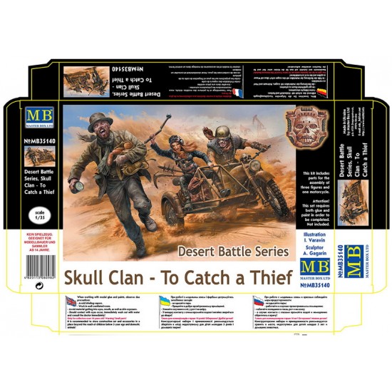 1/35 Desert Battle Series - Skull Clan "To Catch a Thief" (1 Motorcycle+3 Figures)