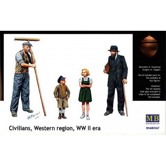 1/35 WWII Civilians Western Region (4 figures)