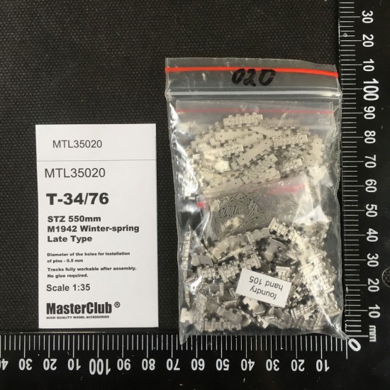 1/35 Tracks for T-34 550mm M1942 Winter-spring Type 2