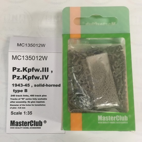 1/35 Tracks for Pz.Kpfw.IV, StuG III 1943 - 45 (solid-horne)