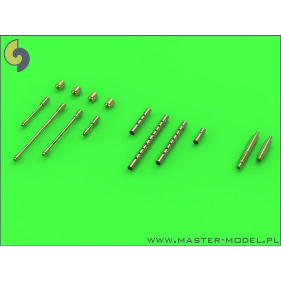 1/32 P-38 Lightning Early Armament (.50 cal w/Drilled Cooling Jackets & 20mm Cannon Tips)