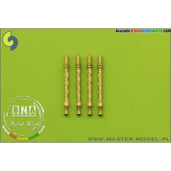 1/72 British Mk 2 Browning .303 Caliber (7.7mm) with Flash Hider (4pcs)