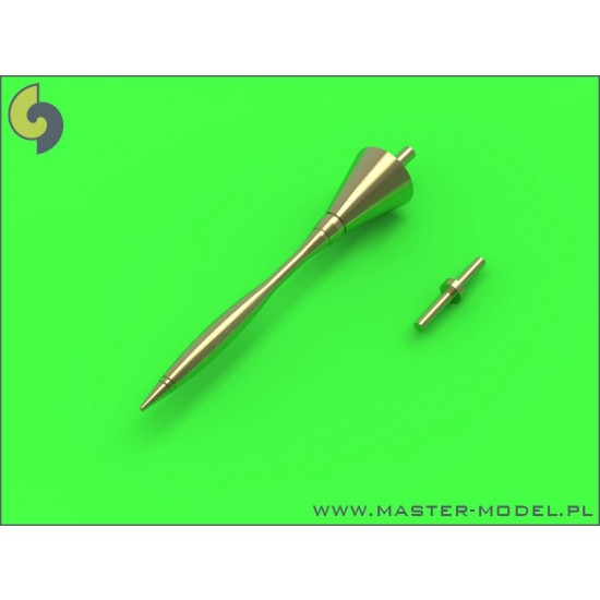 1/72 Dassault Mirage F.1 Pitot Tube & Angle of Attack Probe (Turned Brass)