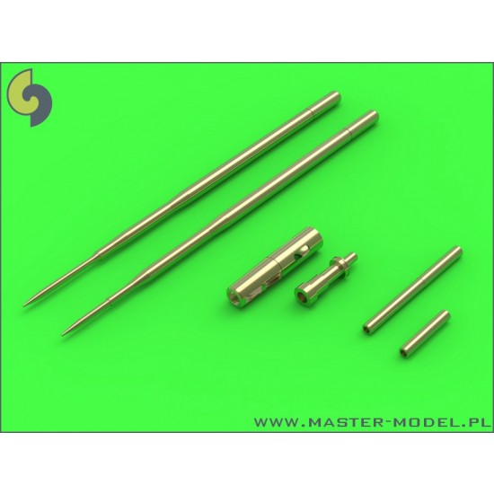 1/72 Mikoyan MiG-17A/P/F (Fresco A, B, C) - 37mm and 23mm Gun Barrels Set & Pitot Tubes