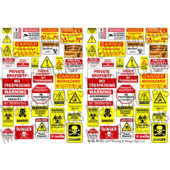 1/35 Warning & Danger Signs