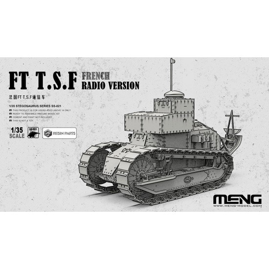 1/35 French FT T.S.F Radio Version Communication Command Vehicle