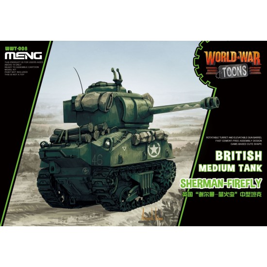 World War Toons - British Medium Tank Sherman-Firefly [Q Version]
