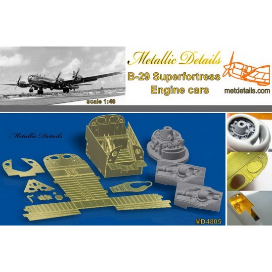 1/48 Boeing B-29 Superfortress Engine Cars Detail Set for Revell/Monogram kits