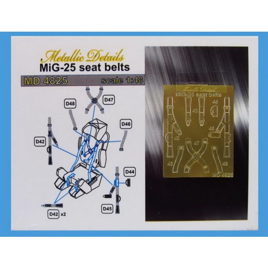 1/48 Mikoyan-Gurevich MiG-25 Seatbelts for ICM kits