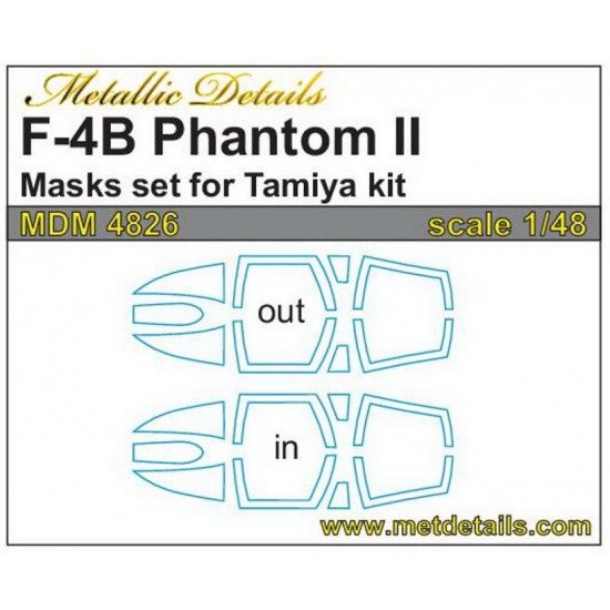 1/48 McDonnell Douglas F-4B Phantom II. Masks for Tamiya kits