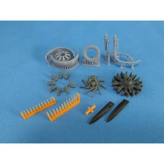 1/48 Junkers W.34. Engine set for MikroMir kits