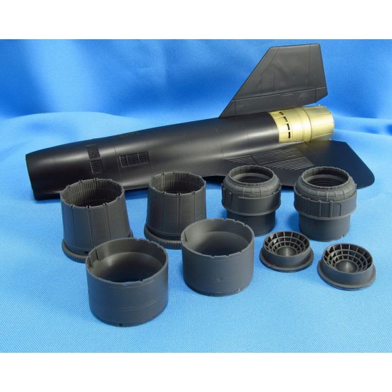 1/48 Lockheed SR-71 Blackbird Jet Nozzles for Testors/Italeri kits