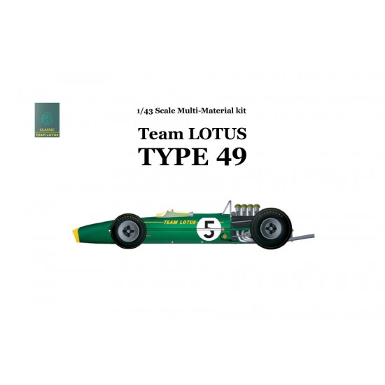 1/43 Multi-Material Kit: Lotus Type49 Ver.B Late Type