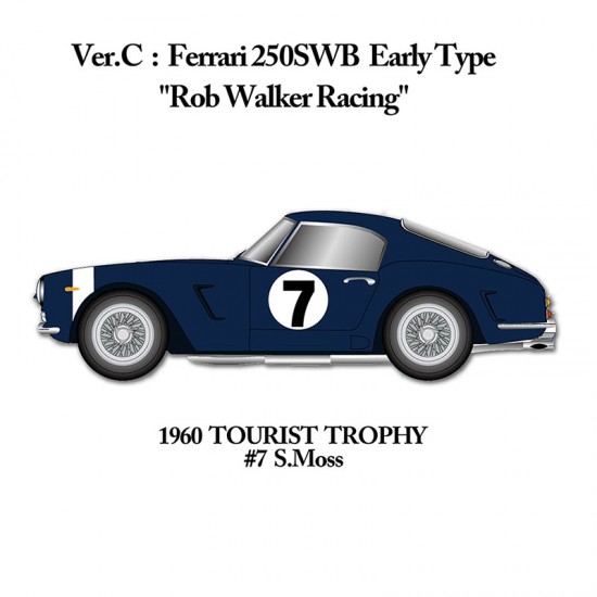 1/24 Full Detail Kit: Ferrari 250SWB Ver.C Early Version "Rob Walker Racing"