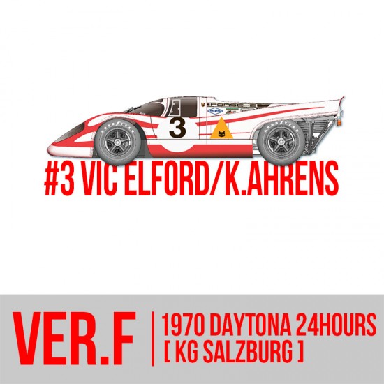 1/43 Porsche 917K Ver.F (1970) Daytona 24hrs [KG Salzburg] #3 Vic Elford/K.Ahrens