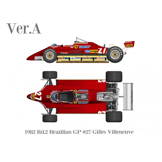 FERRARI 126 C2 #27 G.Villeneuve 1982 1/43 MINICHAMPS ref FERRARI 126 C2 #27 G.Villeneuve 1982 1/43 MINICHAMPS ref
