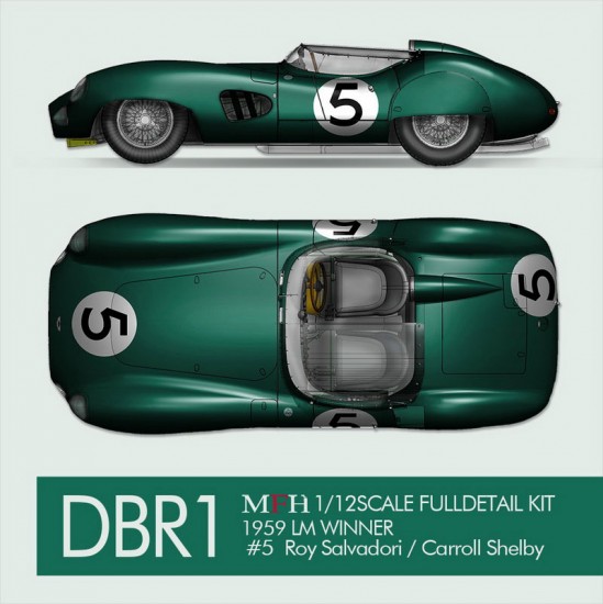 1/12 DBR1 59 LM #5 R.Salvadori/C.Shelby 2nd #6 M.Trintignant/P.Frere #4 S.Moss/J.Fairman