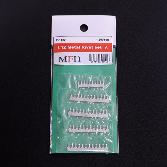 1/12 Metal Rivet Set A