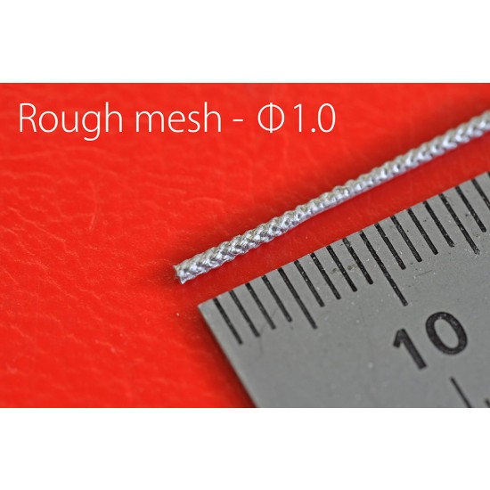 Metal Mesh Hose #Rough Mesh (diameter: 1.0mm, length: 89mm, 5pcs)