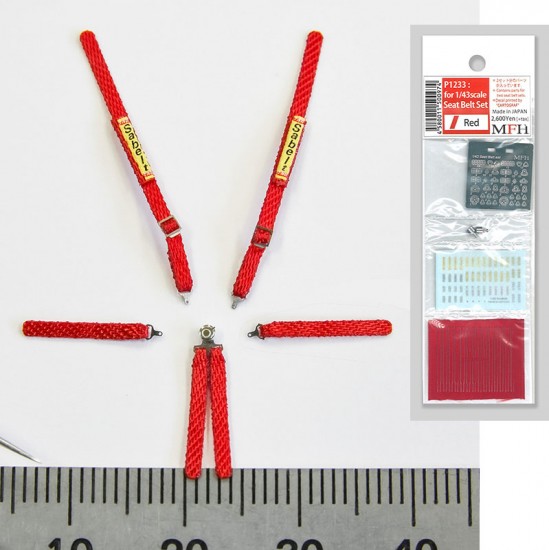 1/43 Seatbelt set #Red