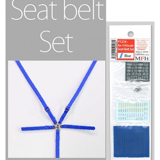 1/43 Seatbelt set #Blue