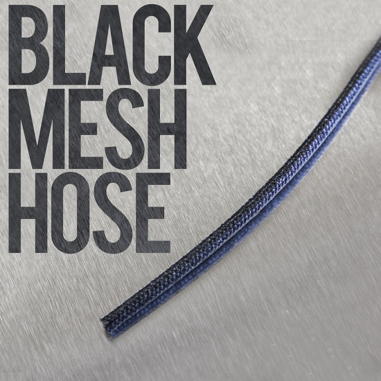 Black Mesh Hose (outer diameter: 1.8mm, length: 1500mm, 1pc)