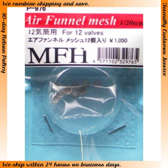 1/20 Air Funnel Mesh Set for 12 Cylinder Cars