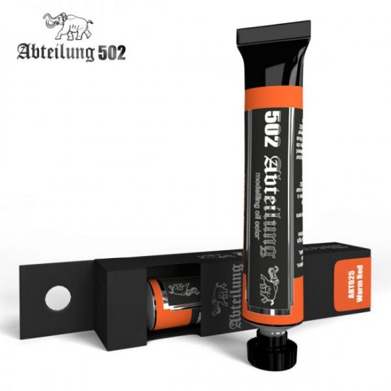 502 Abteilung Oil Paint - Warm Red Colour (20ml)