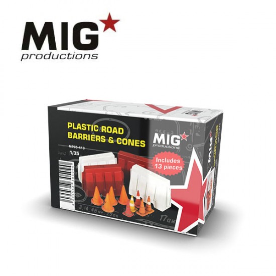 1/35 Plastic Road Barriers & Cones