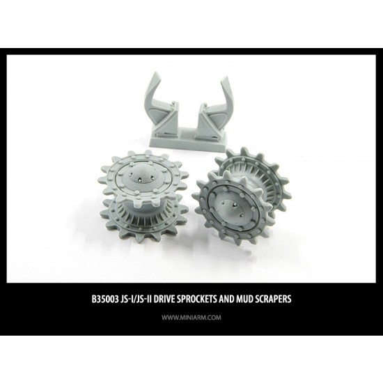 1/35 JS-I/II Drive Sprockets & Mud Scrapers for Tamiya/Dragon/Zvezda/Trumpeter kits