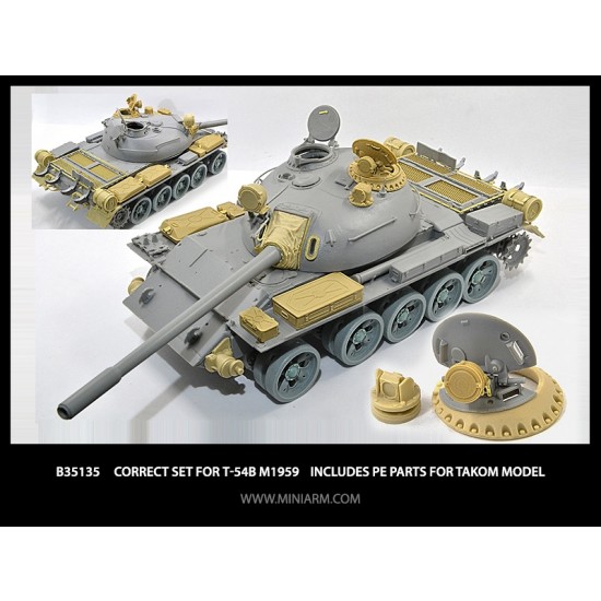 1/35 T-54B m1959 Detail-up Correct set for Takom kits