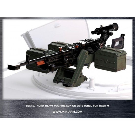 1/35 GaZ Tiger (SOF) Kord 12.7mm Heavy Machine Gun Modul for Meng/Xact/Zvezda kits