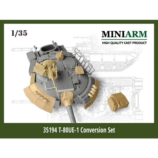 1/35 T-80UE-1 Conversion set for Dragon/Zvezda/Trumpeter kits