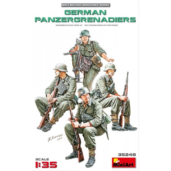 1/35 German Panzergrenadiers (4 figures)