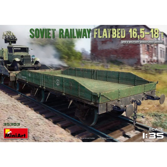 1/35 WWII Soviet Railway Flatbed 16.5-18T