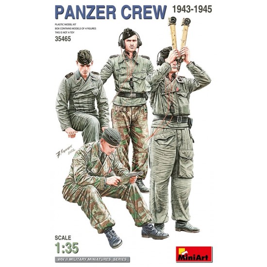 1/35 WWII Panzer Crew 1943-1945 (4 figures)