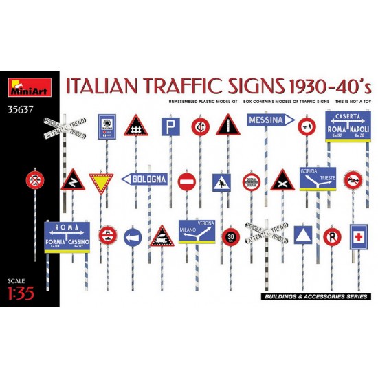 1/35 Italian Traffic Signs 1930-40s