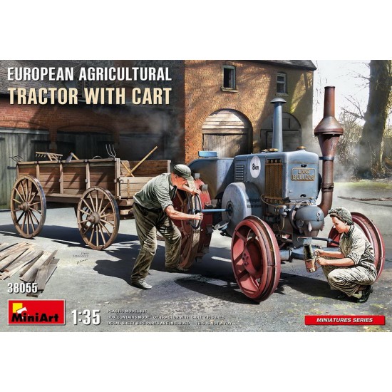 1/35 European Agricultural Tractor with Cart