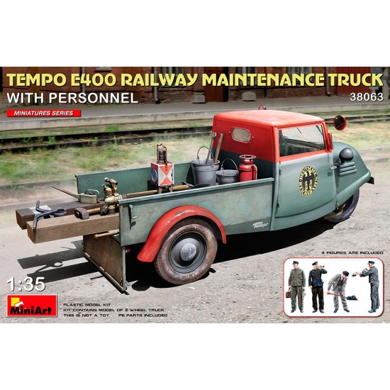 1/35 Tempo E400 Railway Maintenance Truck w/Personnel