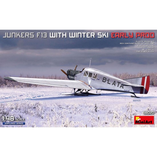 1/48 Junkers F13 with Winter Ski. Early Prod